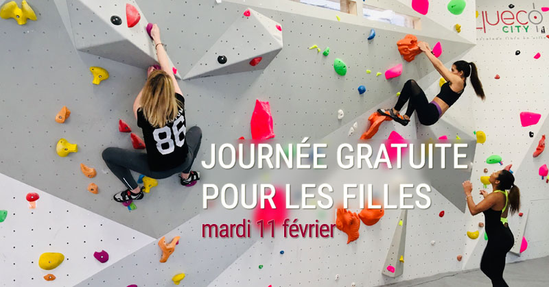 journée gratuit pour les filles escalade bloc strasbourg