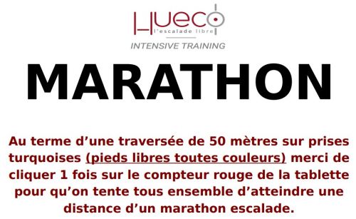 texte explicatif sur marathon hueco